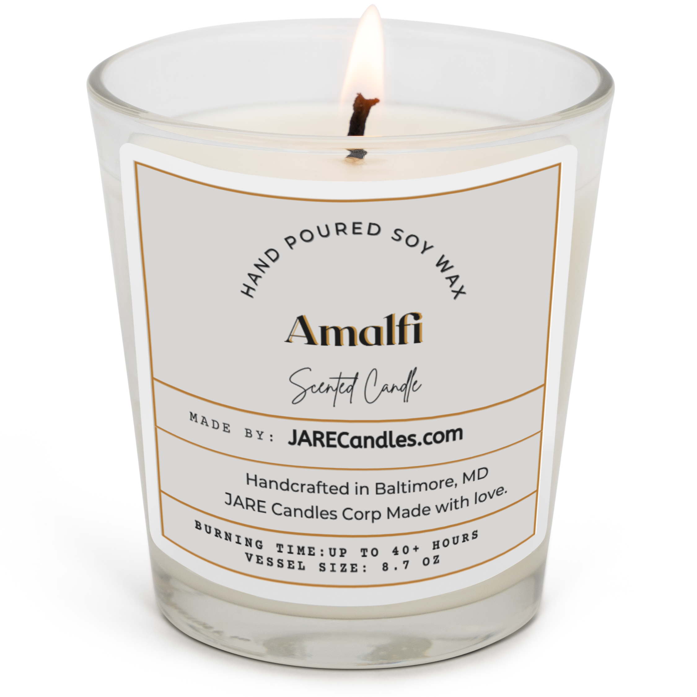 Amalfi - Coast Citrus Basil - Soy Wax Scented Candle