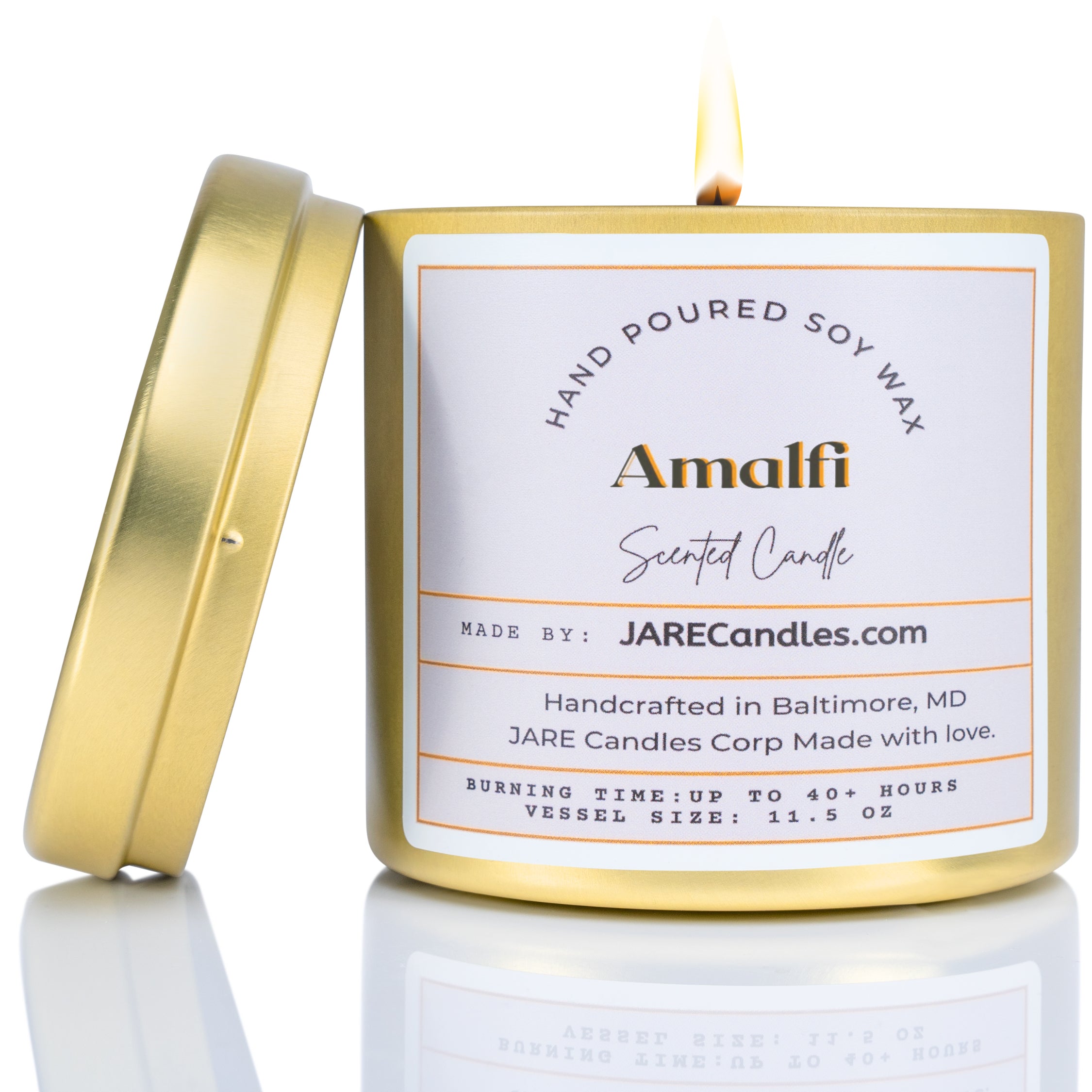 Amalfi - Coast Citrus Basil - Soy Wax Scented Candle