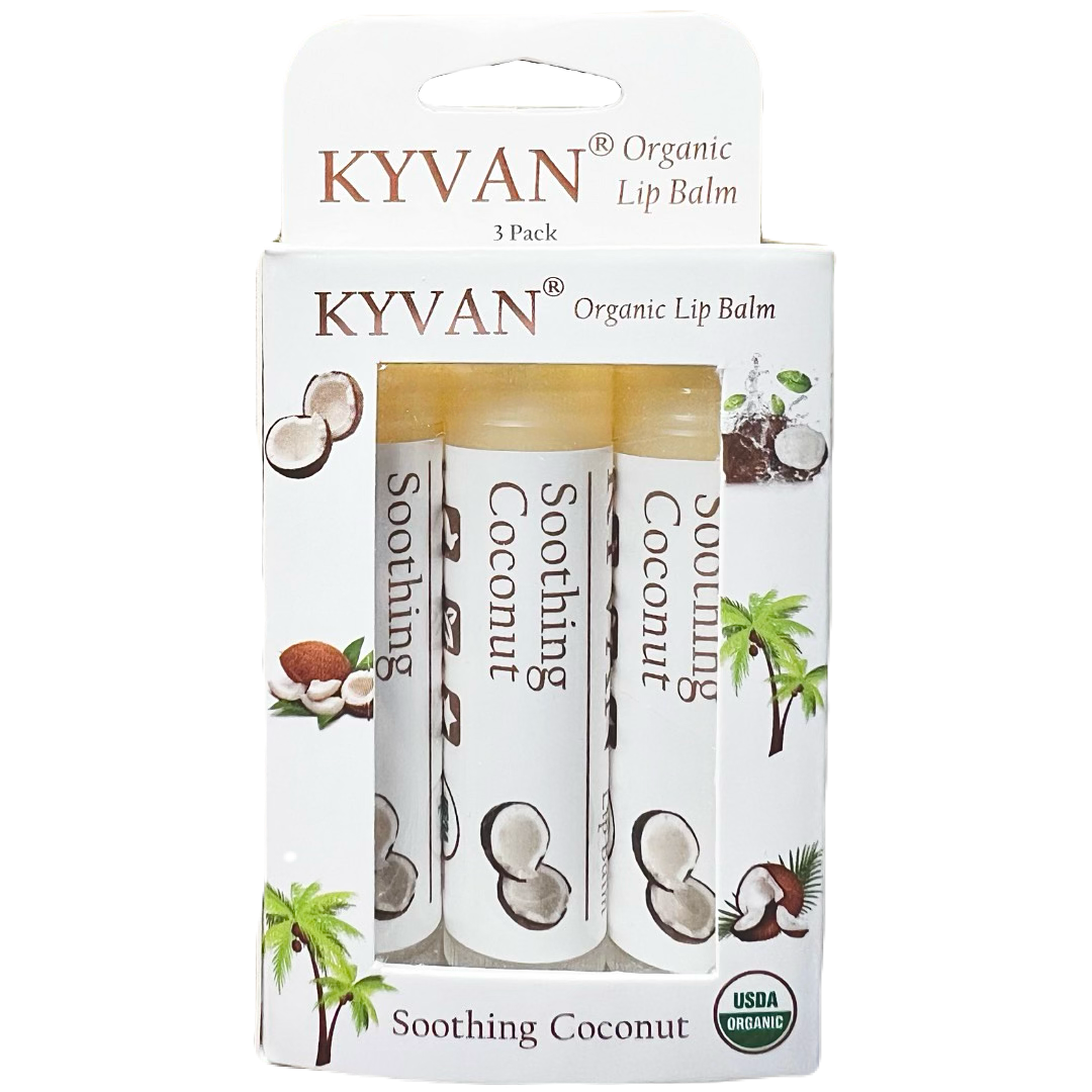 Soothing Coconut Lip Balms - 3 Pack