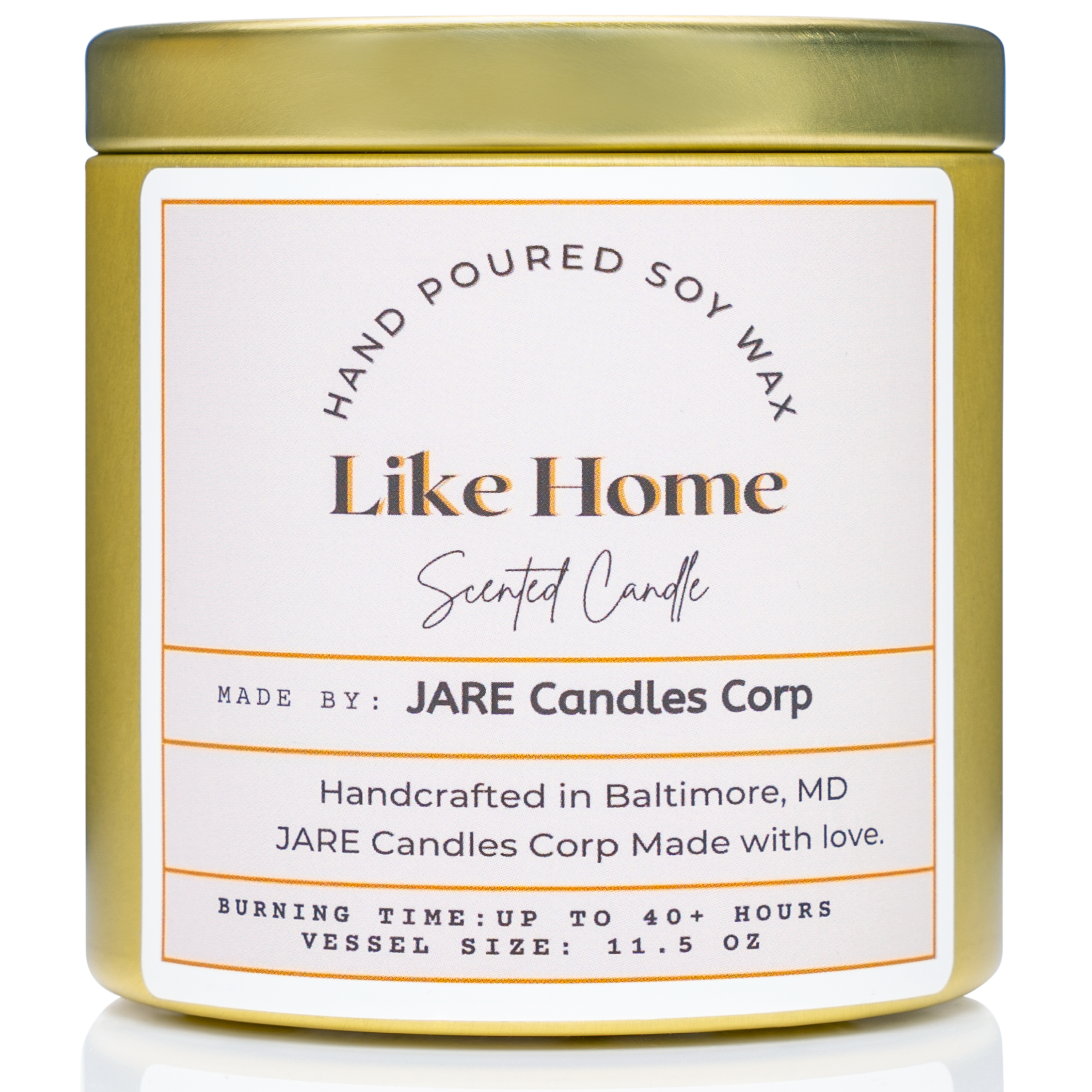 Like Home - Soft Jasmine, White Lily - Soy Wax Scented Candle